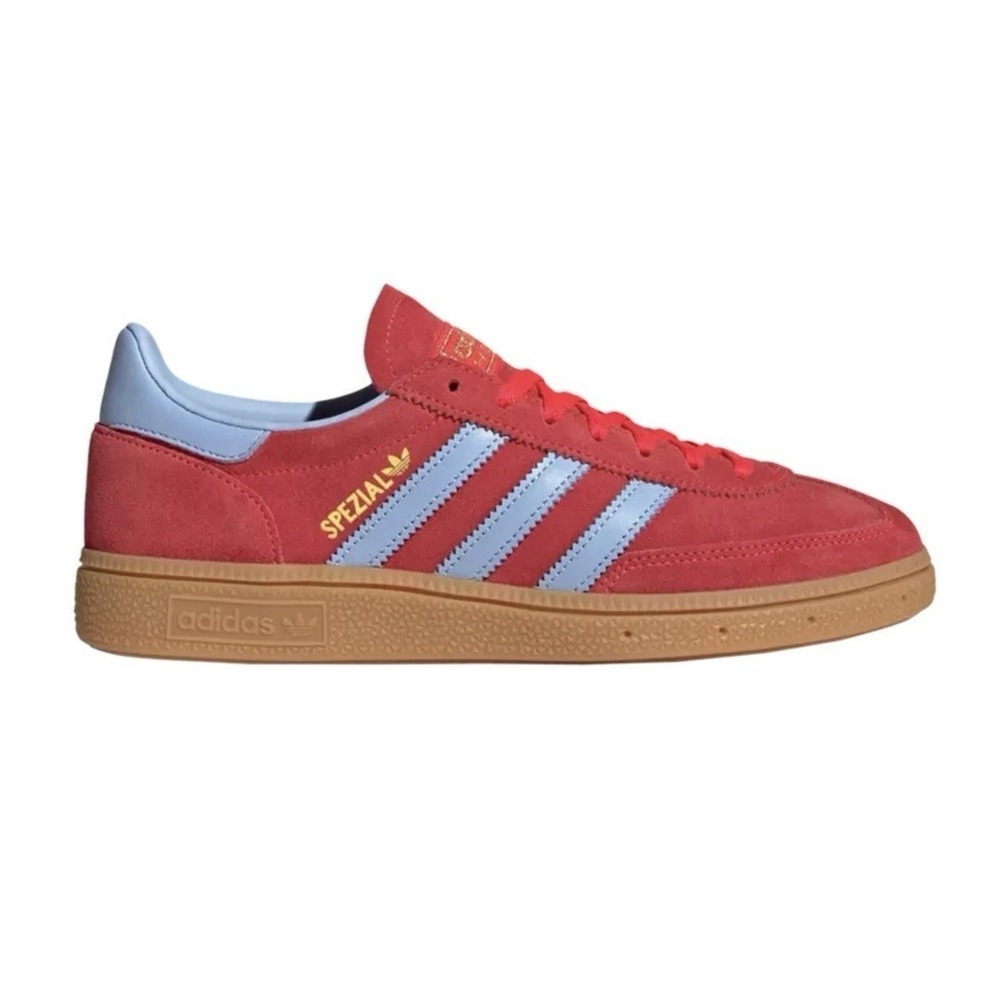 Adidas Womens Handball Spezial Sneakers Shoes Lucid Red Glow Blue JR3607 Size 9